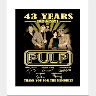 The Pulp Band 43 Years 1978 2021 Signatures Posters and Art